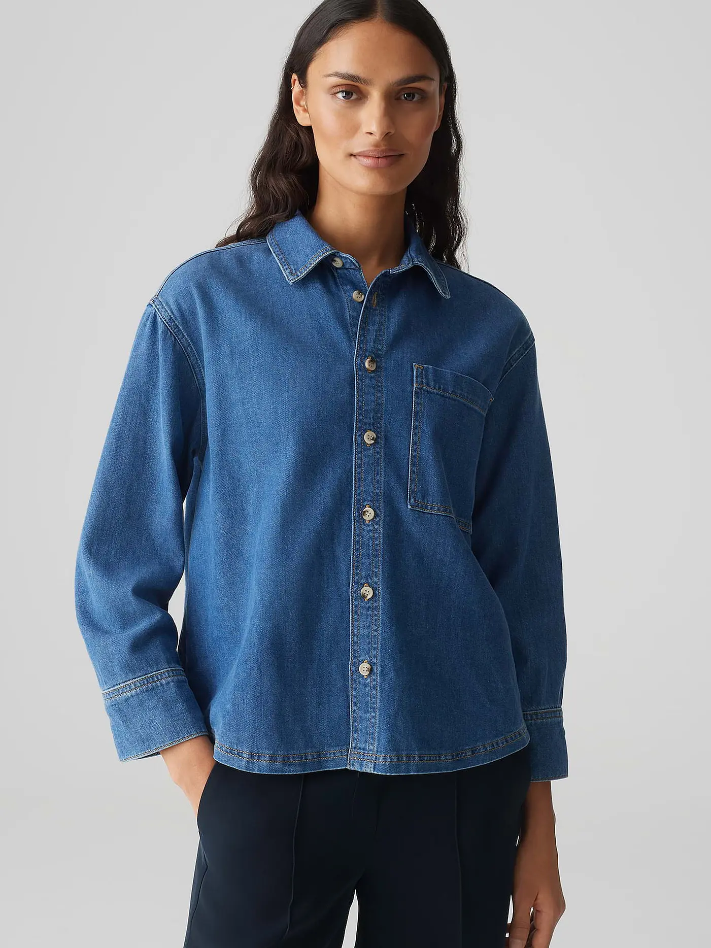OPUS | Jeansbluse FELYN | 